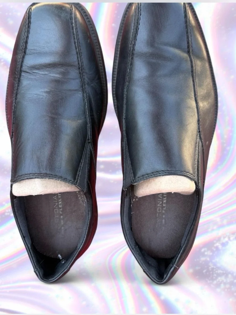 Bostonian Black Leather Slip-On Loafers